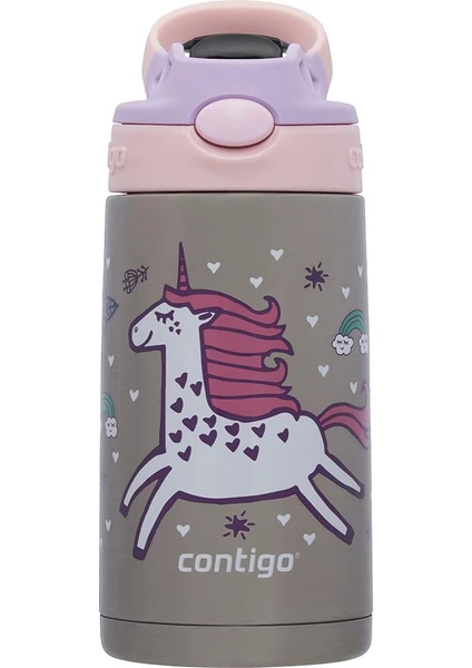 Gizmo Dragon Çelik Çocuk Suluğu 420ML Pembe