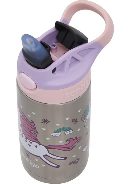 Gizmo Dragon Çelik Çocuk Suluğu 420ML Pembe