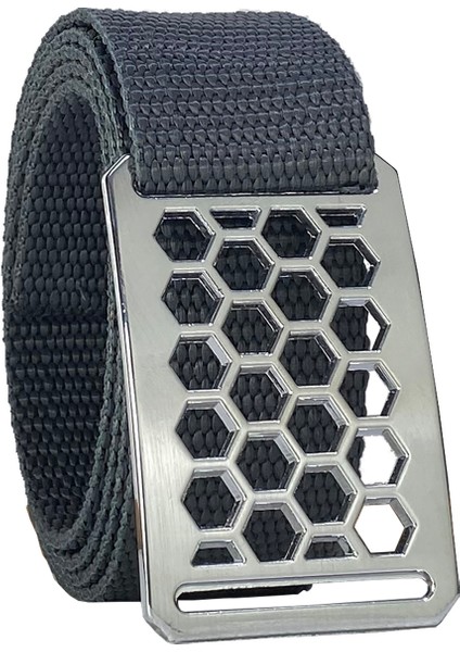 2023 Yeni Sezon, Özel Tasarım, Unisex Nikel Parlak Petek Tokalı, Füme Kolon Kemer 4 cm