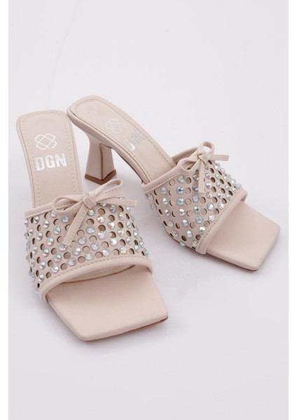 7256 Kadin Kurdela Detayli Topuklu Terlik fiyatları