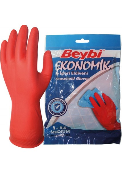 Ekonomik Lastik Eldiven 7-7,5