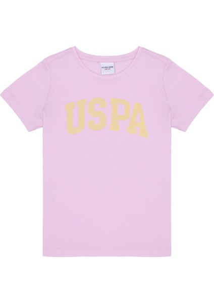 U.S. Polo Assn. Kız Çocuk Manolya Basic T-Shirt 50264332-VR211