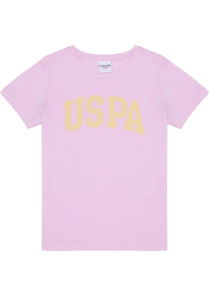 U.S. Polo Assn. Kız Çocuk Manolya Basic T-Shirt 50264332-VR211