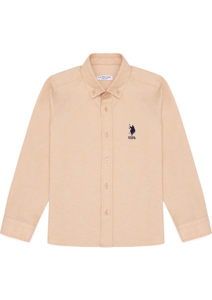 U.S. Polo Assn. Erkek Çocuk Camel Gömlek 50266085-VR015