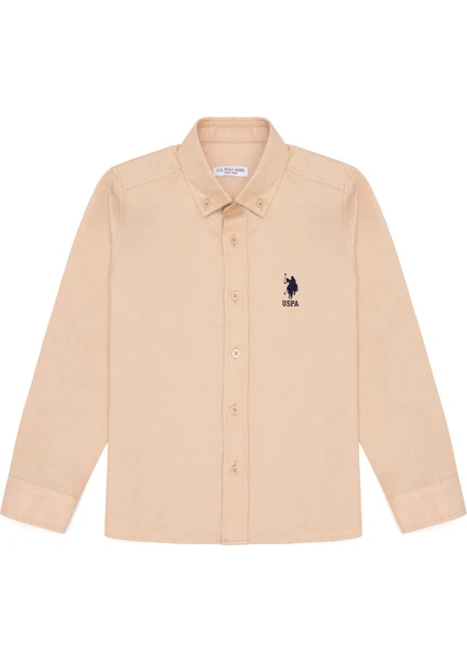 U.S. Polo Assn. Erkek Çocuk Camel Basic Gömlek 50266085-VR015