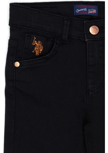 U.S. Polo Assn. Kız Çocuk Siyah Jean Pantolon 50265926-DN0027