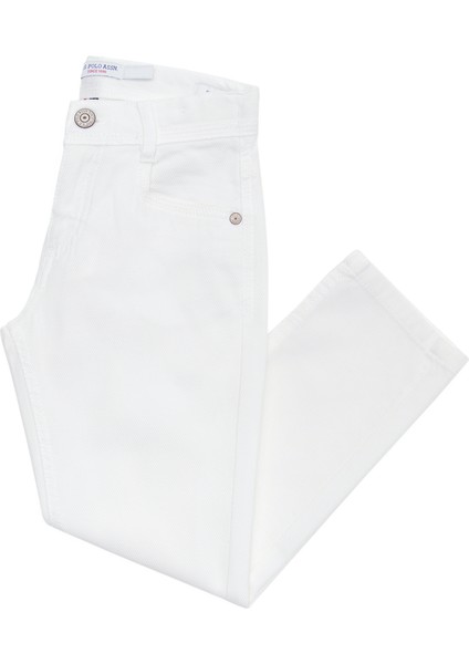 U.S. Polo Assn. Erkek Çocuk Beyaz Kanvas / Chino Pantolon 50263986-VR013