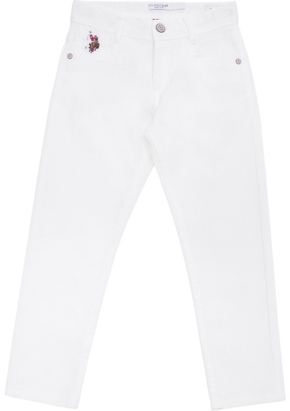 U.S. Polo Assn. Erkek Çocuk Beyaz Kanvas / Chino Pantolon 50263986-VR013