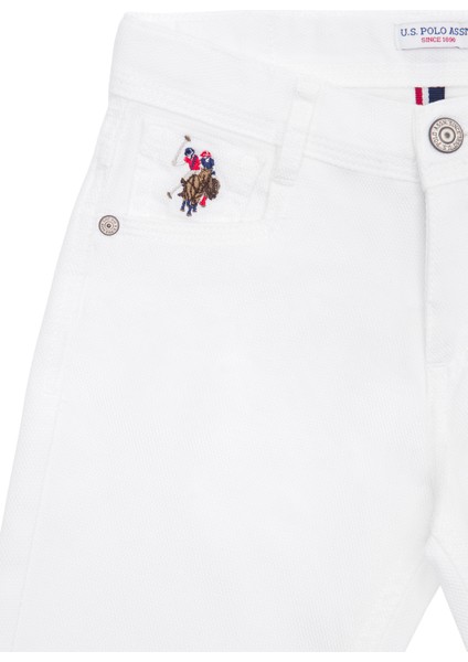 U.S. Polo Assn. Erkek Çocuk Beyaz Kanvas / Chino Pantolon 50263986-VR013