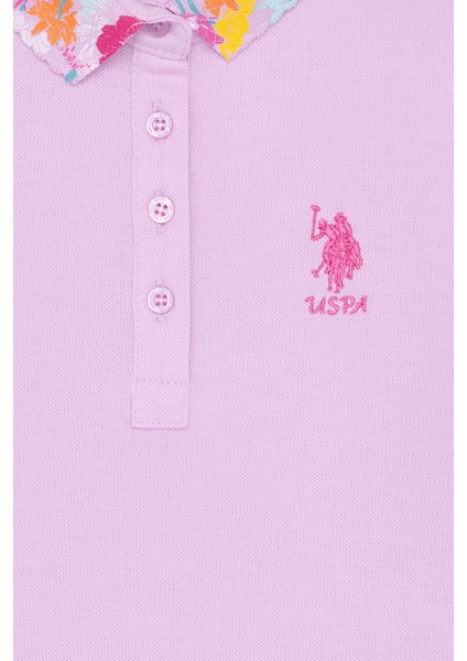 U.S. Polo Assn. Kız Çocuk Manolya Basic T-Shirt 50265667-VR211