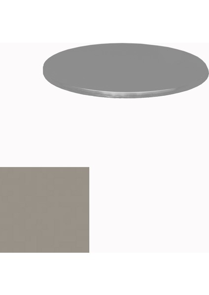 Werzalit Masa Tablası Yuvarlak 60CM - Koyu Gri