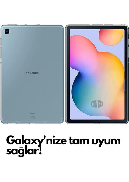 Samsung Galaxy Tab S6 Lite P610 P615 Uyumlu Şeffaf Silikon 10.4 Inç Tablet Kılıfı Kapak Renksiz