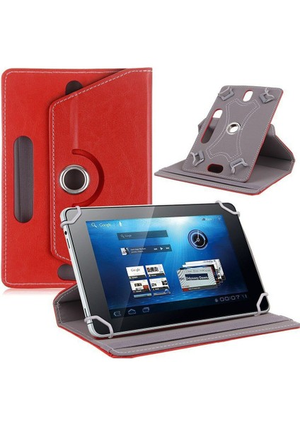 Samsung Galaxy Tab A7 SM-T500 10,4" Inç Kılıf Üniversal Dönerli Dönebilen Standlı Stand Olabilen Kapaklı Tablet Kılıfı