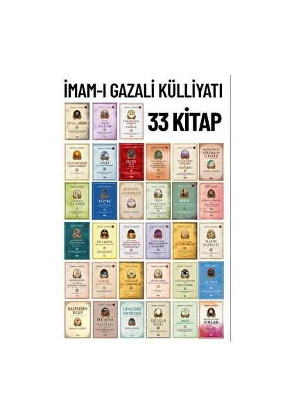 İmam-ı Gazali Külliyatı 33 Kitap Seti Türkçe Yayın 2023 İmam-ı Gazali