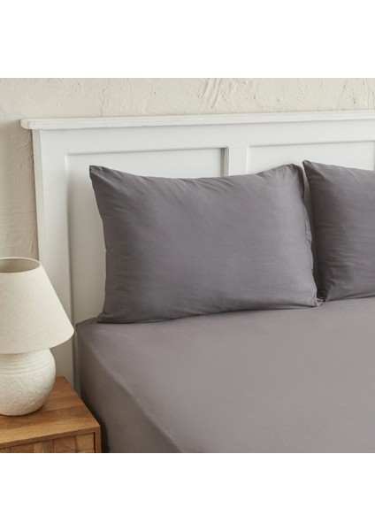 Motto Penye Tek Kişilik Fitted Çarşaf 100X200+30 cm Antrasit fiyatları