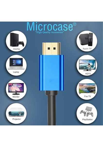 Oyun Konsolları Monitörler TV için Yüksek Hızlı 4K Ultra HD HDMI Kablo 3 metre -AL3772