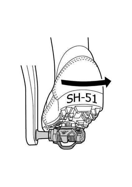 SM-SH51 Mtb Pedal Kali(Kal Plakası Dahil)