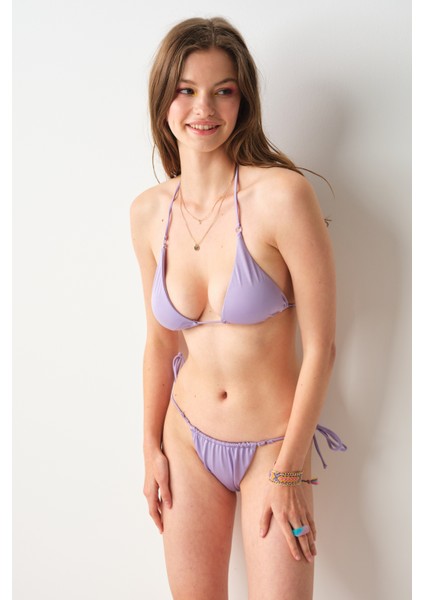 Aqua Üçgen Bikini Tek Üst Lila 239105