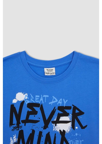 Erkek Çocuk Bisiklet Yaka Baskılı Kısa Kollu Tişört A2405A823SM fiyatları