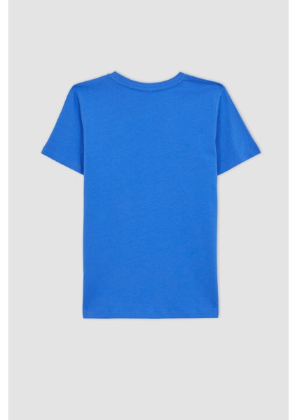 Erkek Çocuk Bisiklet Yaka Baskılı Kısa Kollu Tişört A2405A823SM modelleri