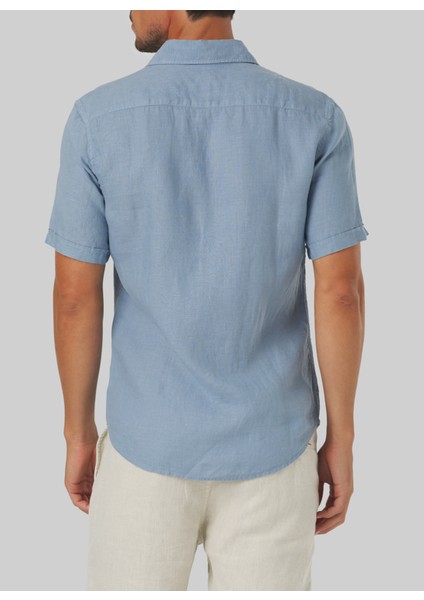 Düğmeli Yaka Mavi Erkek T-Shirt Mr Short Sleeve fiyatları
