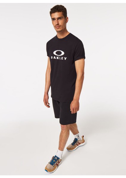 Bisiklet Yaka Baskılı Siyah Erkek T-Shirt FOA402167 O Bark 2.0