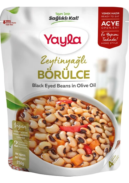 Yemek Hazır Zeytinyağlı Börülce 250 G