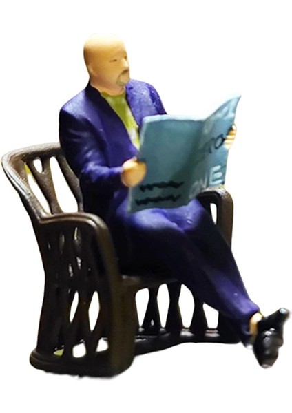 1:64 Ölçek Küçük Insanlar Diorama Manzarası S Gösterge Kum Masası Dekor Aksesuar Tren Adamı Kitap ile (Yurt Dışından) fiyatları