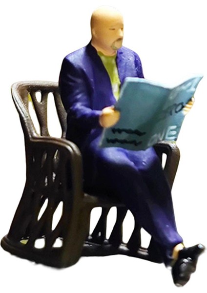 1:64 Ölçek Küçük Insanlar Diorama Manzarası S Gösterge Kum Masası Dekor Aksesuar Tren Adamı Kitap ile (Yurt Dışından) modelleri