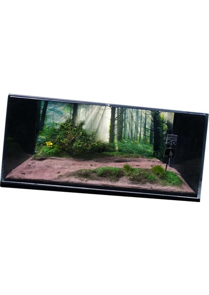 1/64 Model Araba Sahnesi Diorama Simülasyonu Ekranda Orman Ülke Yolu (Yurt Dışından) modelleri