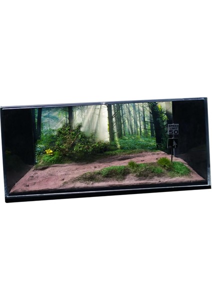 1/64 Model Araba Sahnesi Diorama Simülasyonu Ekranda Orman Ülke Yolu (Yurt Dışından) fırsatları