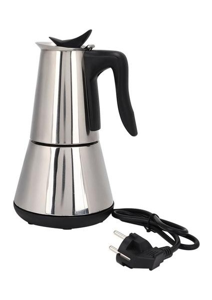 Elektrikli Soba Espresso Maker Moka Pot 6 Bardak Percolator Cezve Elektrikli Paslanmaz Çelik Klasik Cafe Maker Ab Tak | Kahve Tencereler (Yurt Dışından)