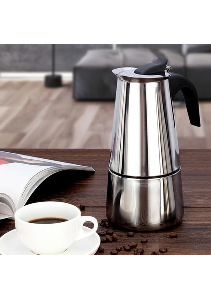 Paslanmaz Çelik Kahve Makinesi Kahve Pot Moka Pot Şofben Kahve Makineleri Su Isıtıcısı Kahve Brewer Latte Percolator Soba Kahve Araçları | Kahve Tencere (Yurt Dışından)