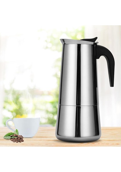 200 ml Italyan Kahve Makinesi Makinesi Moka Pot Paslanmaz Çelik Espresso Taşınabilir Latte Coffeeware Stopetop Cafe Aksesuarları | Kahve Tencereler (Yurt Dışından) fiyatları