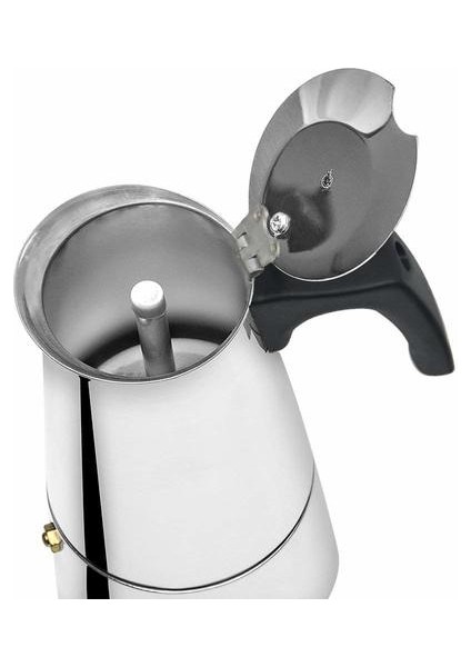 1 Adet Klasik Paslanmaz Çelik Bar Percolator Ofis Aile Kahve Makinesi Pot Espresso Maker (Yurt Dışından)