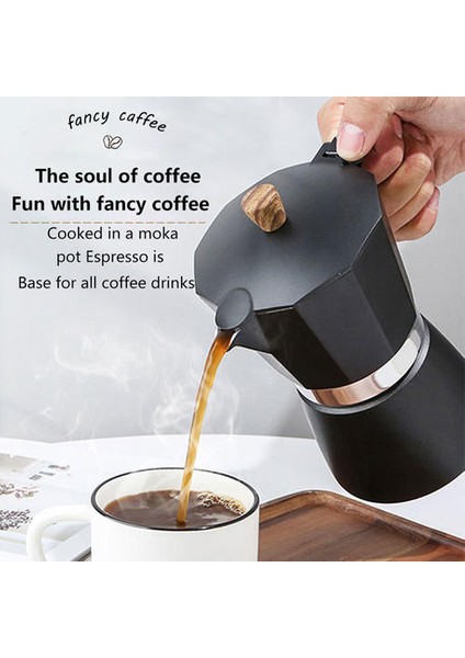 300ML Moka Pot Alüminyum Italyan Espresso Kahve Makinesi Latte Percolator Soba Kahve Pot Ev Açık Stopetop Mocha Pot | Kahve Tencere (Yurt Dışından)