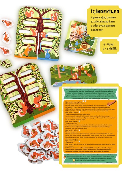 Sinsi Sincaplar 3D Eğitici Strateji Kutu Oyunu | Sneaky Squirrel fiyatları