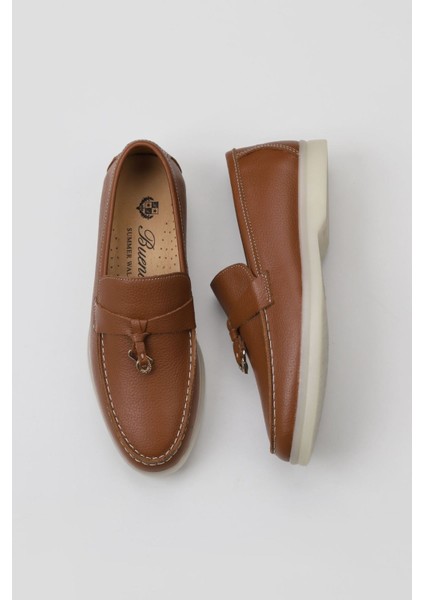 Taba Flotter Deri Kadın Loafer 05WS101