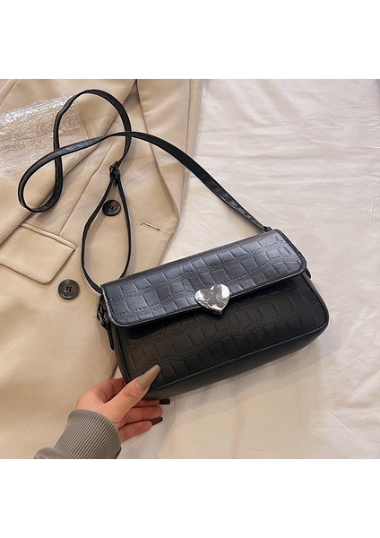 Basit Zincir Omuz Küçük Kare Çanta (Yurt Dışından)