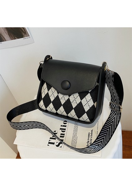 Basit Moda Retro Doku Dikiş Dama Tahtası Kapak Çantası (Yurt Dışından)