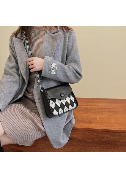 Basit Moda Retro Doku Dikiş Dama Tahtası Kapak Çantası (Yurt Dışından) modelleri