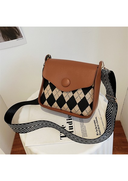 Basit Moda Retro Doku Dikiş Dama Tahtası Kapak Çantası (Yurt Dışından)