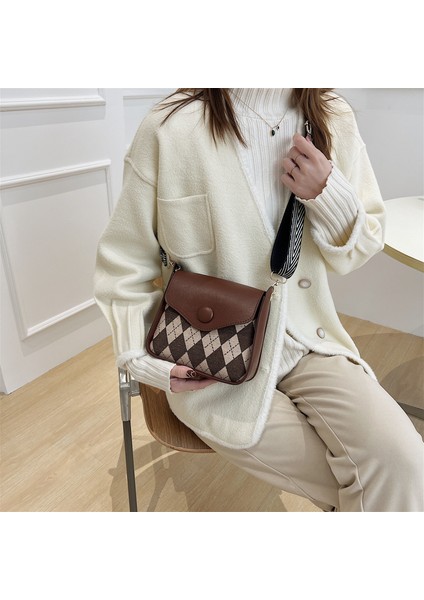 Basit Moda Retro Doku Dikiş Dama Tahtası Kapak Çantası (Yurt Dışından) modelleri