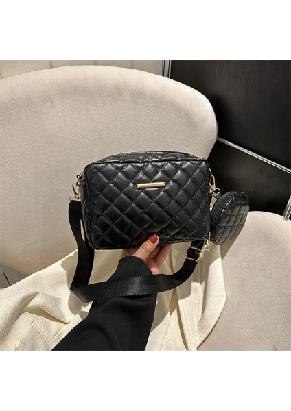 Eşkenar Dörtgen Nakış Ipliği Bayan Küçük Çanta Yumuşak Yan Omuz Messenger Çanta (Yurt Dışından) fırsatları