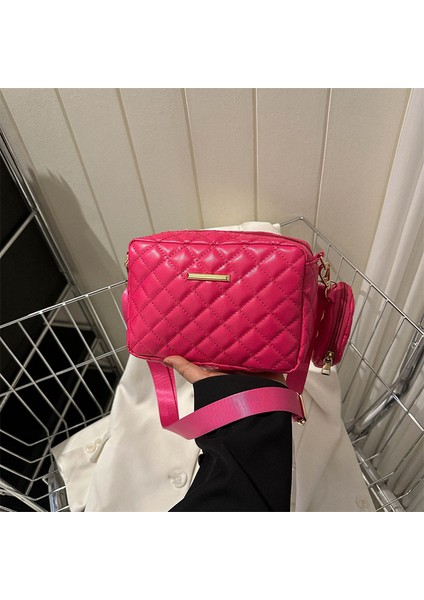 Eşkenar Dörtgen Nakış Ipliği Bayan Küçük Çanta Yumuşak Yan Omuz Messenger Çanta (Yurt Dışından) indirimleri