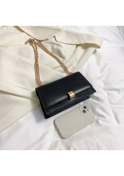 Tek Omuz Messenger Moda Zinciri Küçük Kare Çanta (Yurt Dışından)