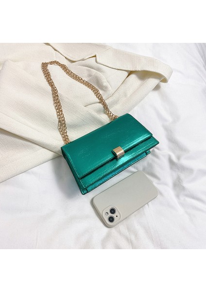 Tek Omuz Messenger Moda Zinciri Küçük Kare Çanta (Yurt Dışından)