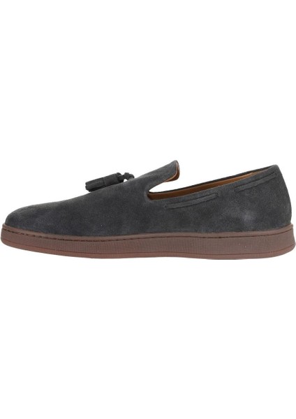 Gri Koyu Süet Erkek Loafer 10M50029