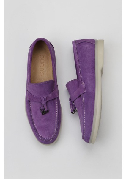 Bueno Shoes Mor Süet Kadın Loafer 05WS101