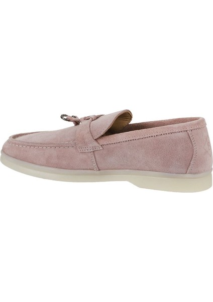 Pembe Süet Kadın Loafer 05WS101 indirimleri